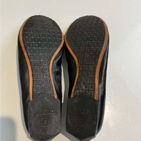 TSUBO Women's Black LEATHER Ballet Flats Size 8 - Picture 7 of 8